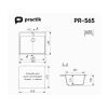 Кухонная мойка Practik PR-565 PR-M-565-002 55х50 цвет бежевый поверхность глянцевая