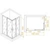 Душевой уголок RGW Passage 3508104092-21 120х90 стекло матовое профиль хром без поддона