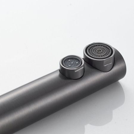 Смеситель для кухни Shevanik S468T на мойку оружейная сталь