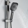 Душевая стойка Shevanik S7036T настенная цвет оружейная сталь