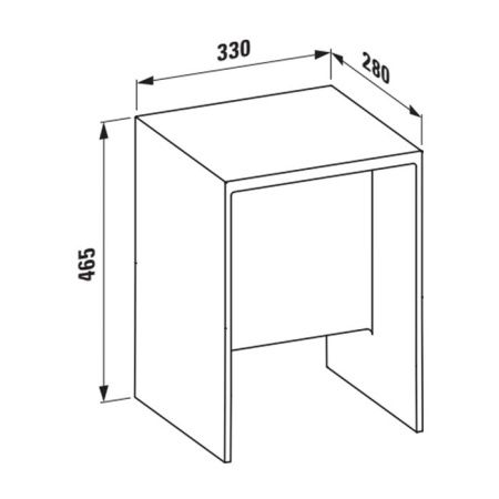 Табурет Laufen Kartell 3.8933.0.081.000.1