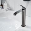 Смеситель для раковины Shevanik S4011T на столешницу оружейная сталь