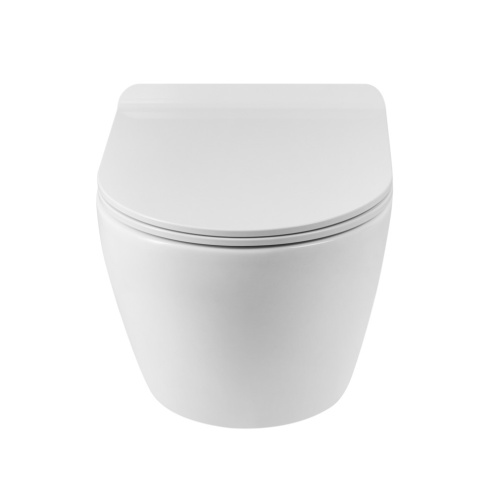 Чаша унитаза подвесная BelBagno SFERA-R BB046CHR цвет белый без сиденья безободковая каскадный смыв - фото 5