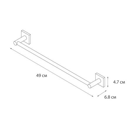 Полотенцедержатель Fixsen Lux chrome FX-15001