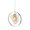 Светильник подвесной Delight Collection Cowley (Цовлеы) P60669-1 gold/clear