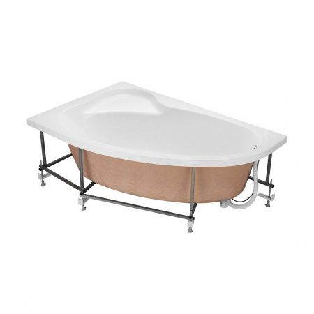 Ванна акриловая Santek Эдера 1WH501662 170х100 пристенная асимметричная без каркаса