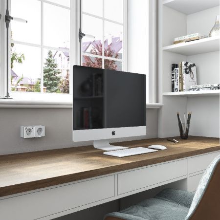 Розетка с заземлением, шторками и USB Werkel Gallant (Галлант) 4690389179594