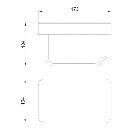 Бумагодержатель ABBER Westen AA1730 хром