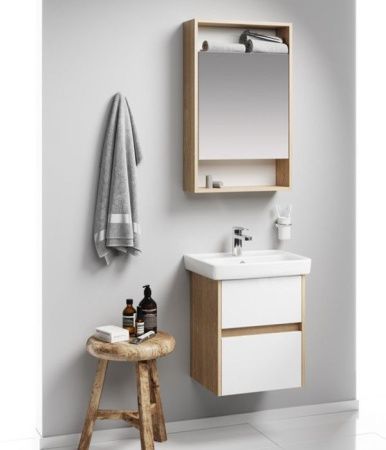 Зеркало-шкаф Aqwella Y SIT0405DB 50х80 подвесной цвет коричневый