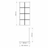 Душевая перегородка Wasserkraft Glan 66W 66W39 90х200 стекло прозрачное профиль черный