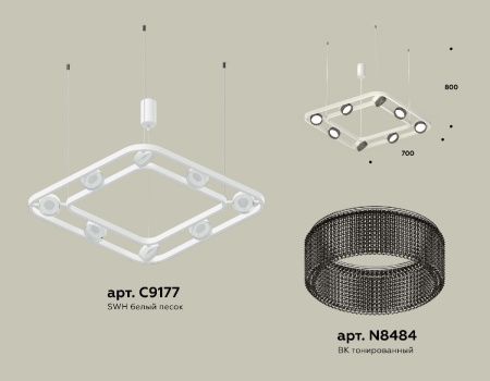 Люстра подвесная Ambrella Light Traditional (Традитионал) XB9177200