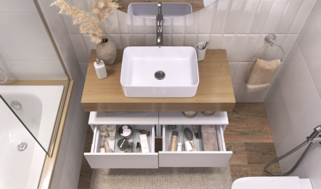 Столешница Velvex UNIT st.UNI.100-67 100х50 подвесная цвет коричневый