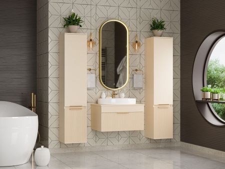 Шкаф-пенал Brevita Enfida ENF-05035-030L 40х170 подвесной цвет бежевый