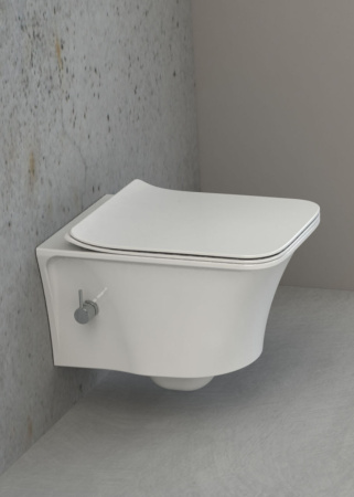 Чаша унитаза подвесная Boheme Mirage 965-2 цвет белый глянцевый без сиденья