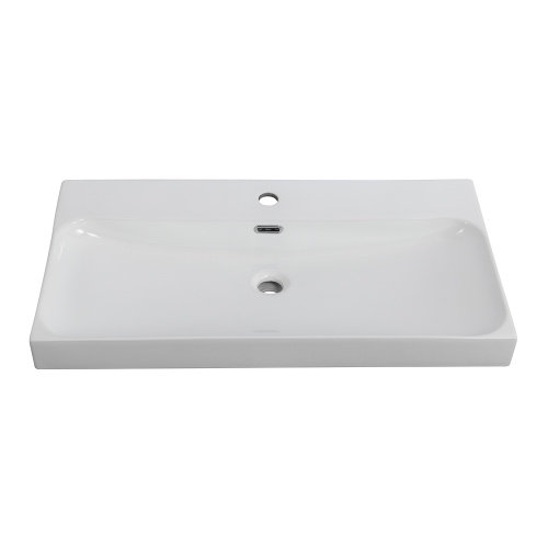 Раковина BelBagno Marino-Cer 81 см BB-8078-80 накладная цвет белый глянцевый - фото 3