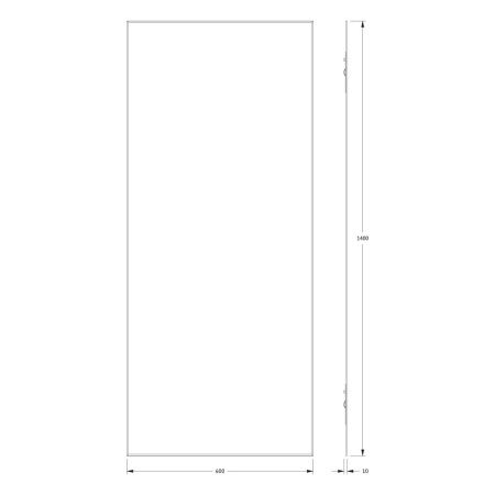 Зеркало Evoform Standard BY 0248 60х140 подвесное