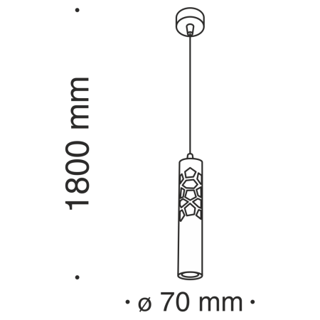 Светильник подвесной Wertmark Technical Efir Pendant P037PL-L11W4K