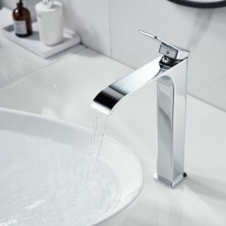 Смеситель для раковины Shevanik S4011 на столешницу хром