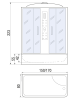 Душевой бокс River DUNAY 170/80/55 MT (10000001577) 170х80
