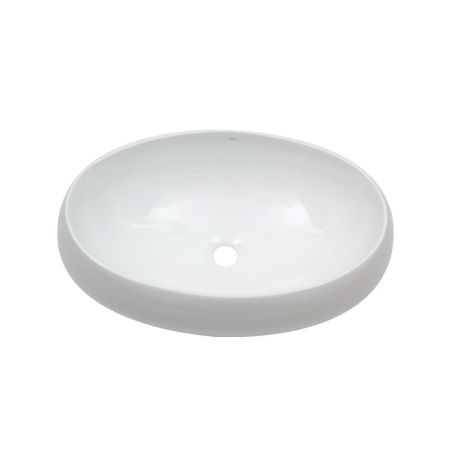 Раковина из сантехнического фарфора Melana 320315-805 60х40 накладная цвет белый без отверстий под смеситель