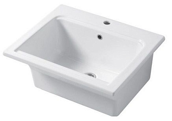 Раковина керамическая Disegno Ceramica Landscape LP06151101 61х51 накладная цвет белый глянцевый