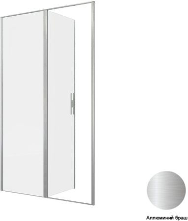 Душевая дверь Allen Brau Priority 3.31032.BA 120х200 стекло прозрачное профиль серебро