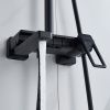 Душевая стойка Shevanik S6826H настенная цвет черный