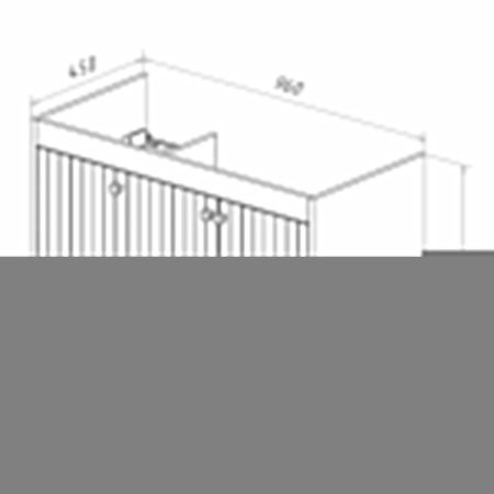 Тумба под раковину LeMark Romance LM07R100T 100х50 напольная цвет белый