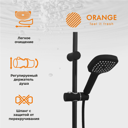 Душевая стойка Orange Aristo M19-944b настенная цвет черный