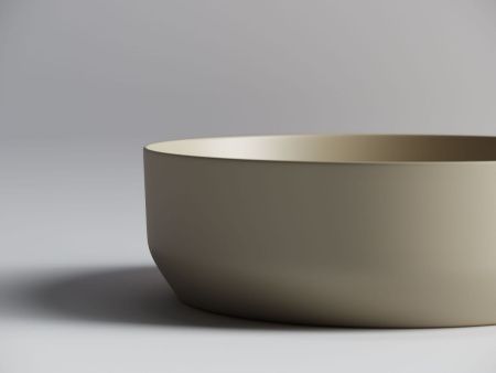 Раковина из сантехнического фарфора Ceramica Nova ELEMENT CN6022MC 40х40 накладная цвет коричневый без отверстий под смеситель