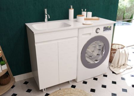 Тумба с раковиной Эстет Barcelona Luxe ФР-00007065 120х50 напольная цвет белый