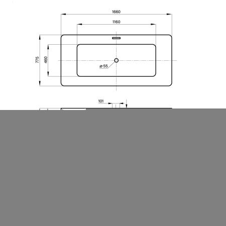 Ванна акриловая Wellsee FR.Euphoria 230101000 170х80 отдельностоящая прямоугольная без ножек