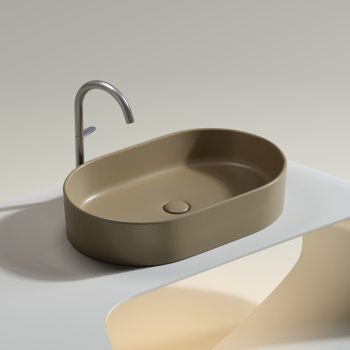 Раковина Ceramica Nova ELEMENT 61 см CN6048MC накладная цвет капучино матовый - фото 5