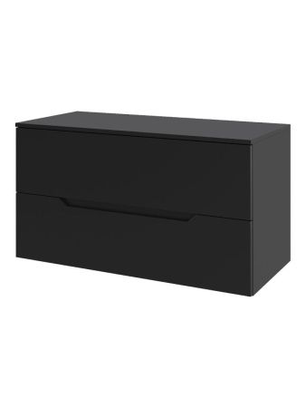Тумба под раковину Orange Line Li-100TubMDF 100х50 подвесная цвет черный