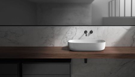 Раковина из сантехнического фарфора Galassia Dream 7300 60х40 накладная цвет белый