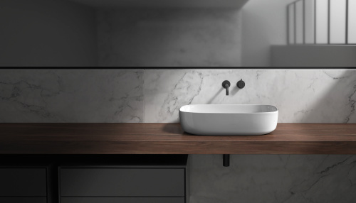 Раковина из сантехнического фарфора Galassia Dream 7300 64х38 накладная цвет белый - фото 2