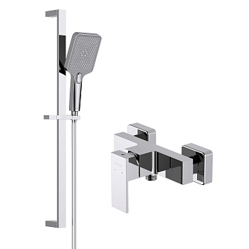 Комплект смесителей Aquatek ЛИБРА AQ1632CR настенный хром без термостата