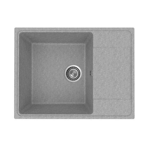 Кухонная мойка Practik PR-M-650-003 65х50 цвет серый поверхность глянцевая - фото 2