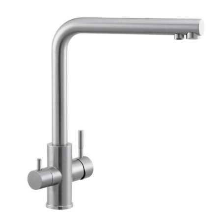 Смеситель для кухни Knotlor STREAMLINE SS-08 на мойку нержавеющая сталь