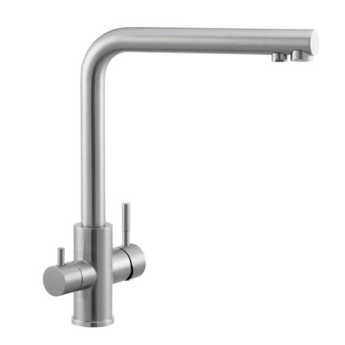 Смеситель для кухни Knotlor STREAMLINE SS-08 на мойку сатин - фото 4