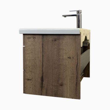 Тумба с раковиной Comforty Никосия 00-00008855CF 70х50 подвесная цвет коричневый