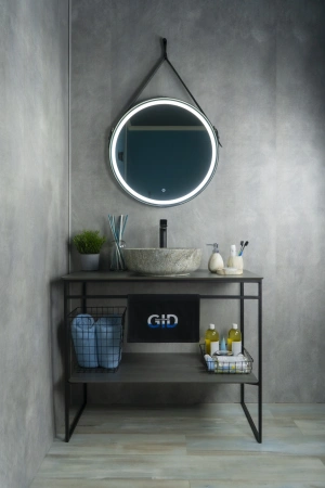 Раковина керамическая Gid Esfera 54438 40х40 накладная цвет многоцветный без отверстий под смеситель