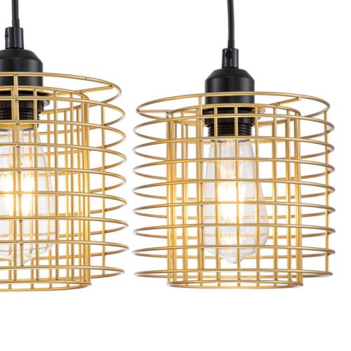 Светильник подвесной Escada Grid (Грид) 10190/3S Gold - фото 4