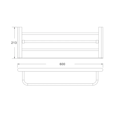 Полка в ванную комнату Rose RG17H RG1708H