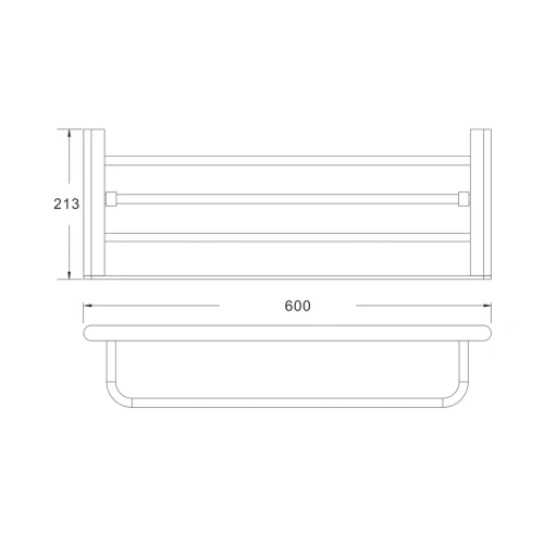 Полка в ванную комнату Rose RG17H RG1708H - фото 3