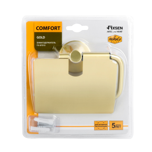 Бумагодержатель Fixsen Comfort gold FX-87010 - фото 2