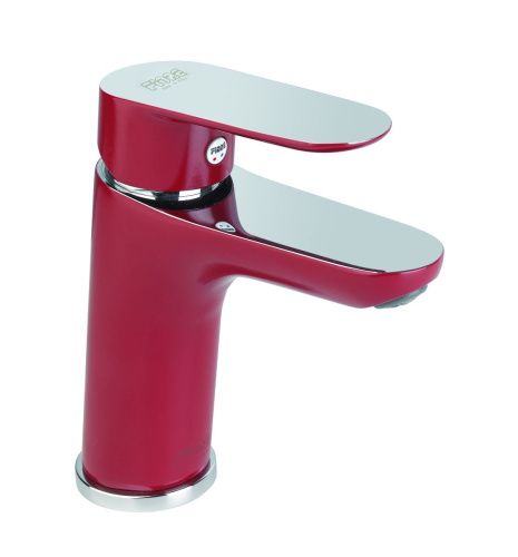 Смеситель Fiore 81RX8123 на раковину хром/красный - фото 2