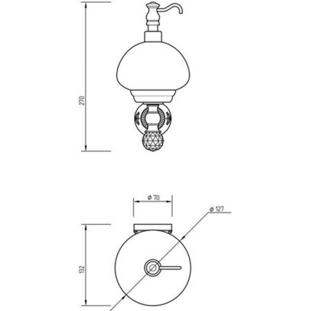 Дозатор Migliore Cristalia 16830