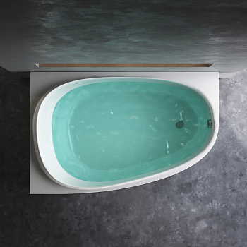 Ванна акриловая Am.Pm Like W80A-170L110W-A 170х110 пристенная асимметричная без каркаса