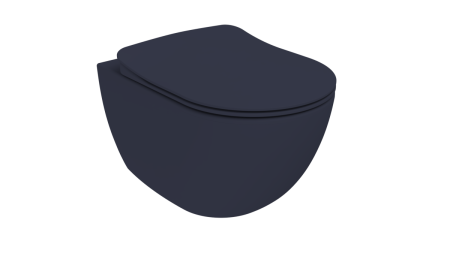 Чаша унитаза подвесная Creavit Free FE320-00BM00E-0000 цвет серый матовый без сиденья душевой смыв